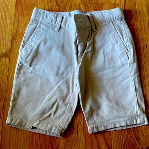 Girls size 5 brand new with tags uniform shorts color is Biscuit.